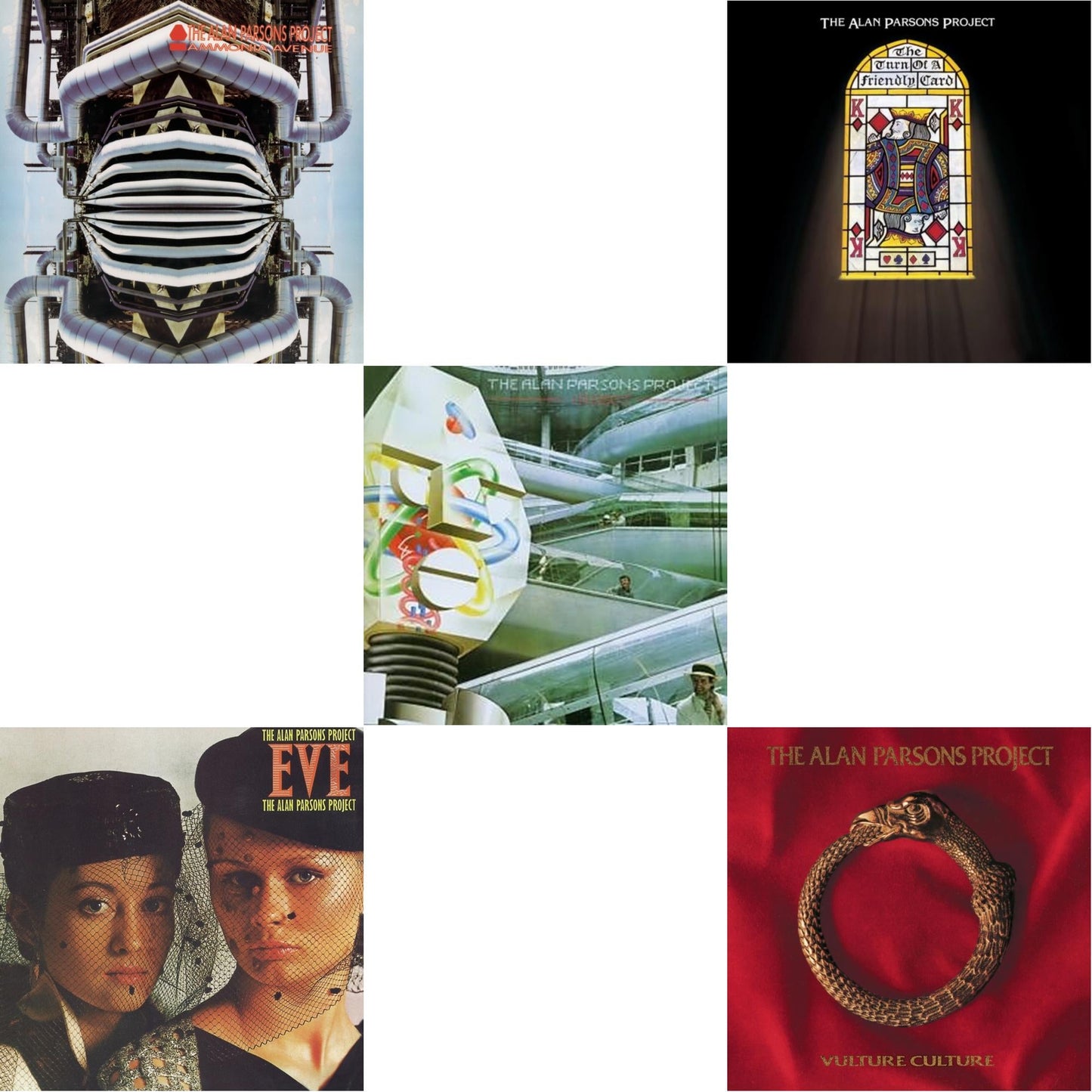 Alan Project Parsons - I Robot (Anniversary Edition) & Turn Of A Friendly Card & Ammonia Avenue & Eve & Vulture Culture - CD Bundle