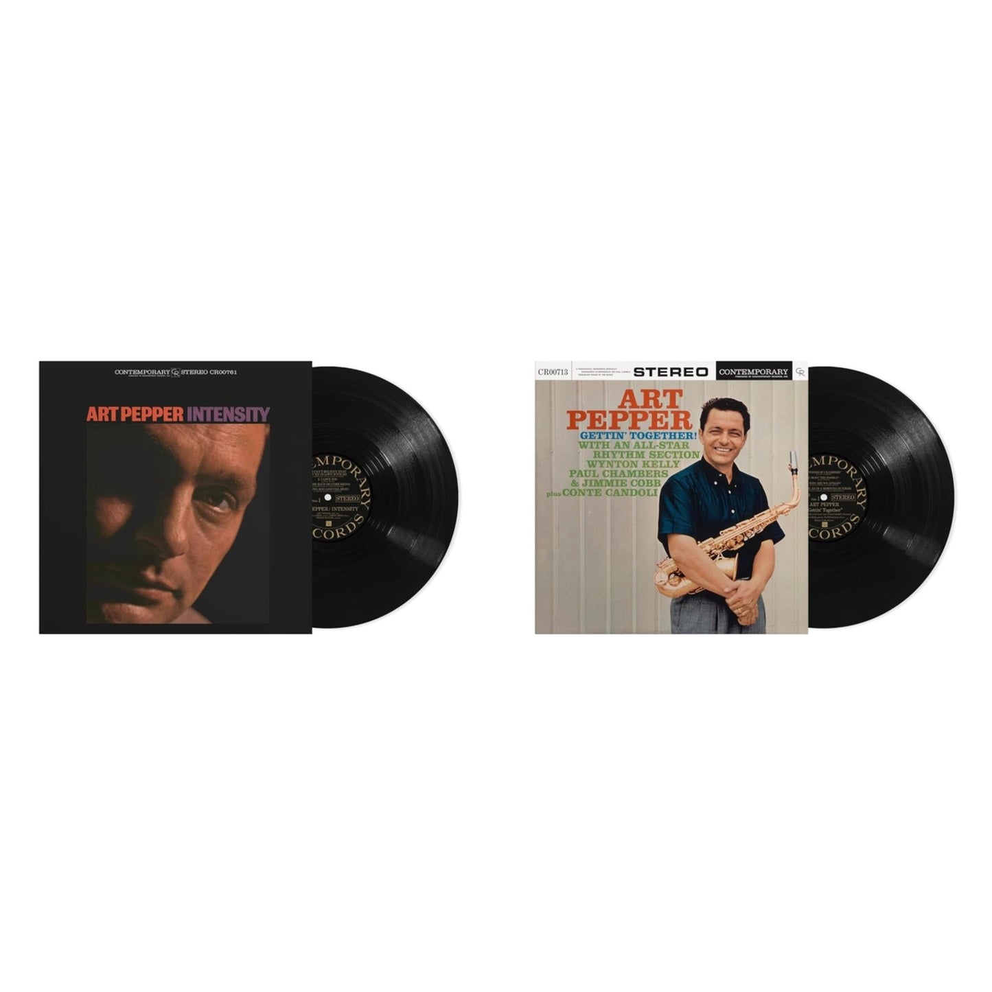 Art Pepper - Gettin' Together (Contemporary Records Acoustic Sounds Series) & Intensity (Contemporary Records Acoustic Sounds Series) - LP Vinyl Bundle