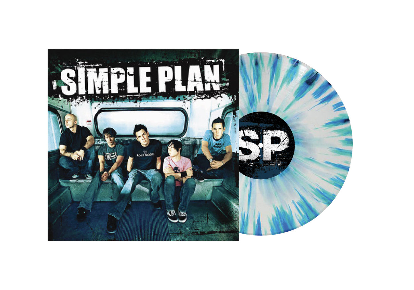 Simple Plan ‘Still Not Getting Any...’ LP (Limited Edition – Only 700 Made, Clear w/ Blue, Green and White Splatter Vinyl) Vinyl Record