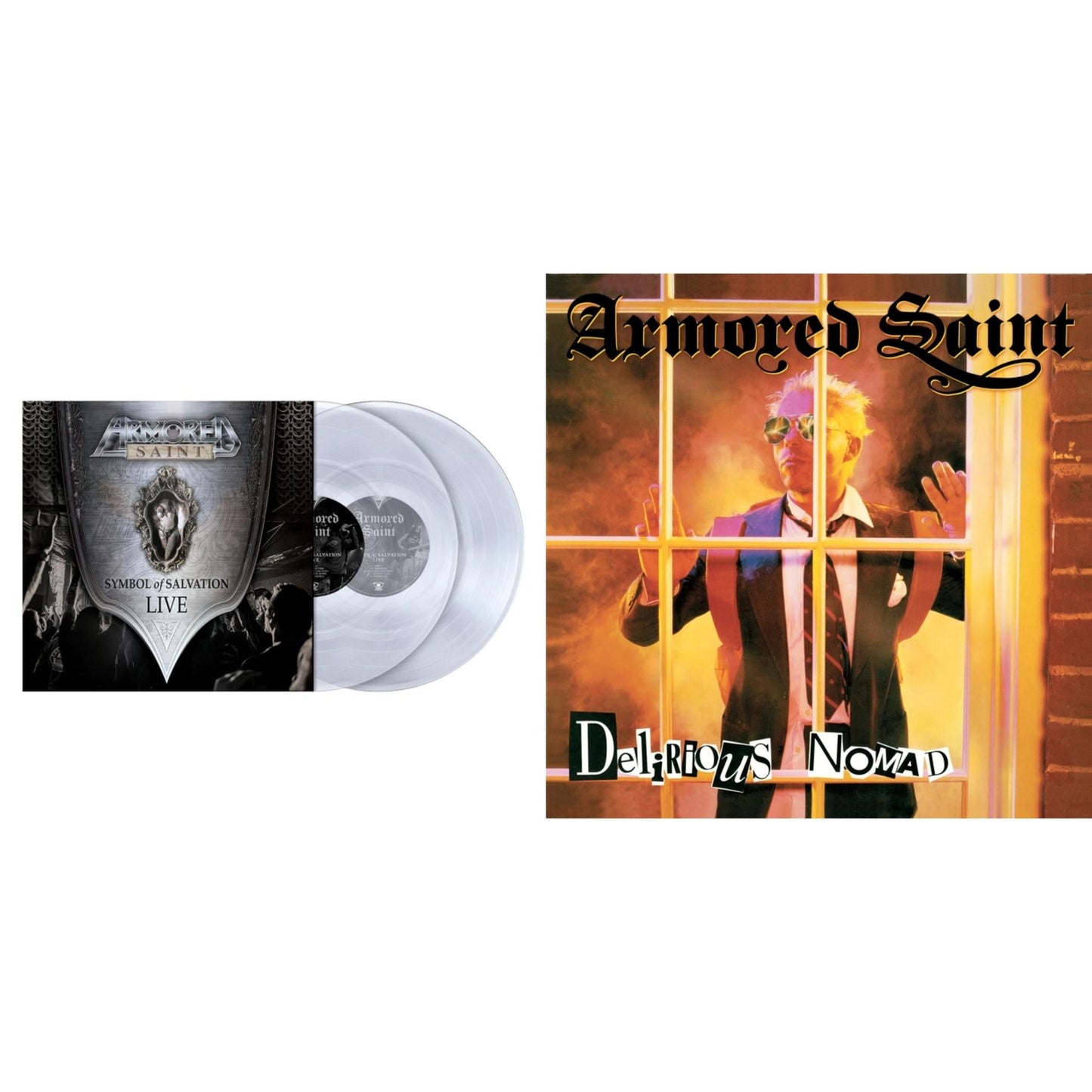 Armored Saint - Symbol Of Salvation: Live (Chrystal Clear LP Vinyl) & Delirious Nomad (Transparent Yellow LP Vinyl)