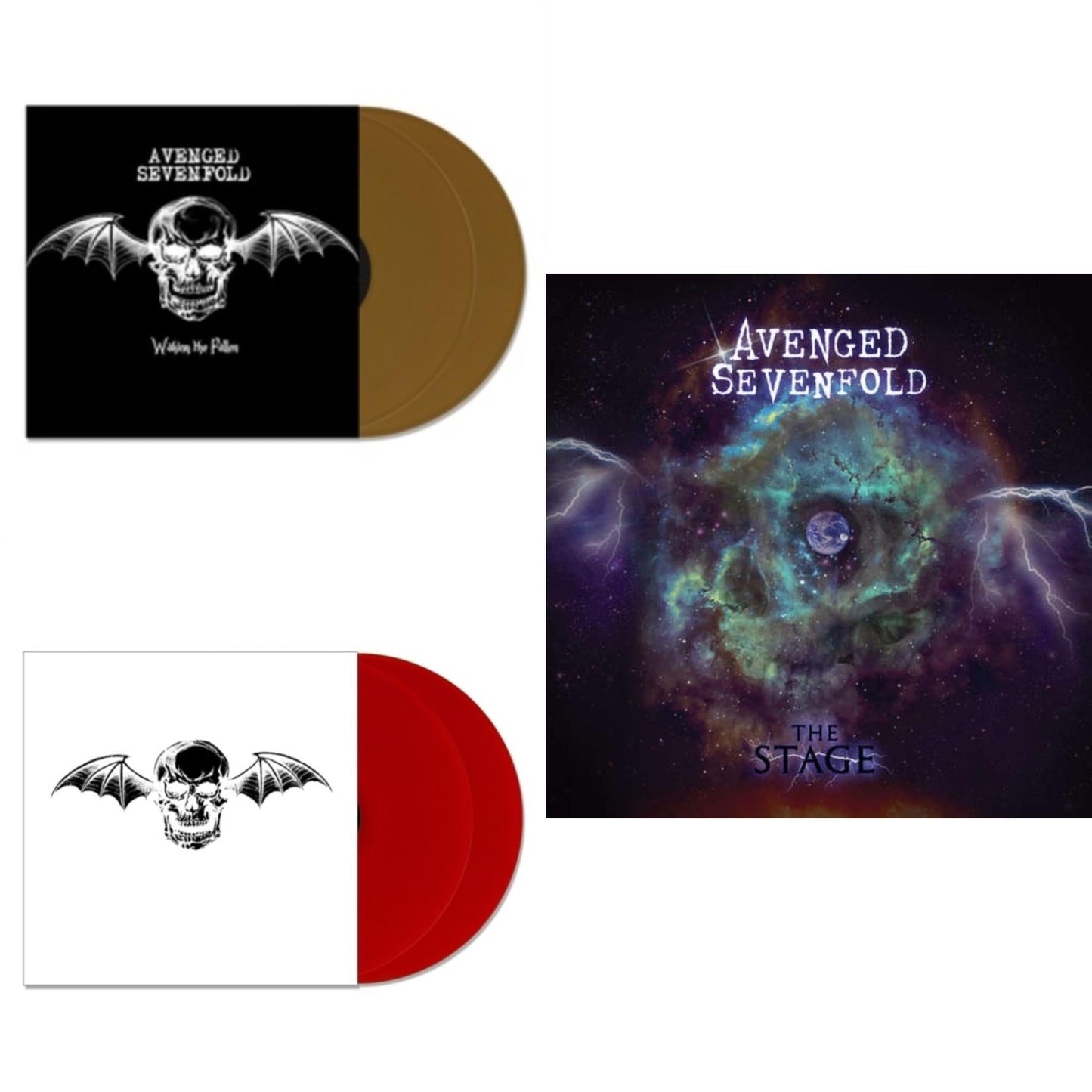 Avenged Sevenfold - Stage & Waking The Fallen (Gold Vinyl/2LP) & Avenged Sevenfold (Red Vinyl/2LP)