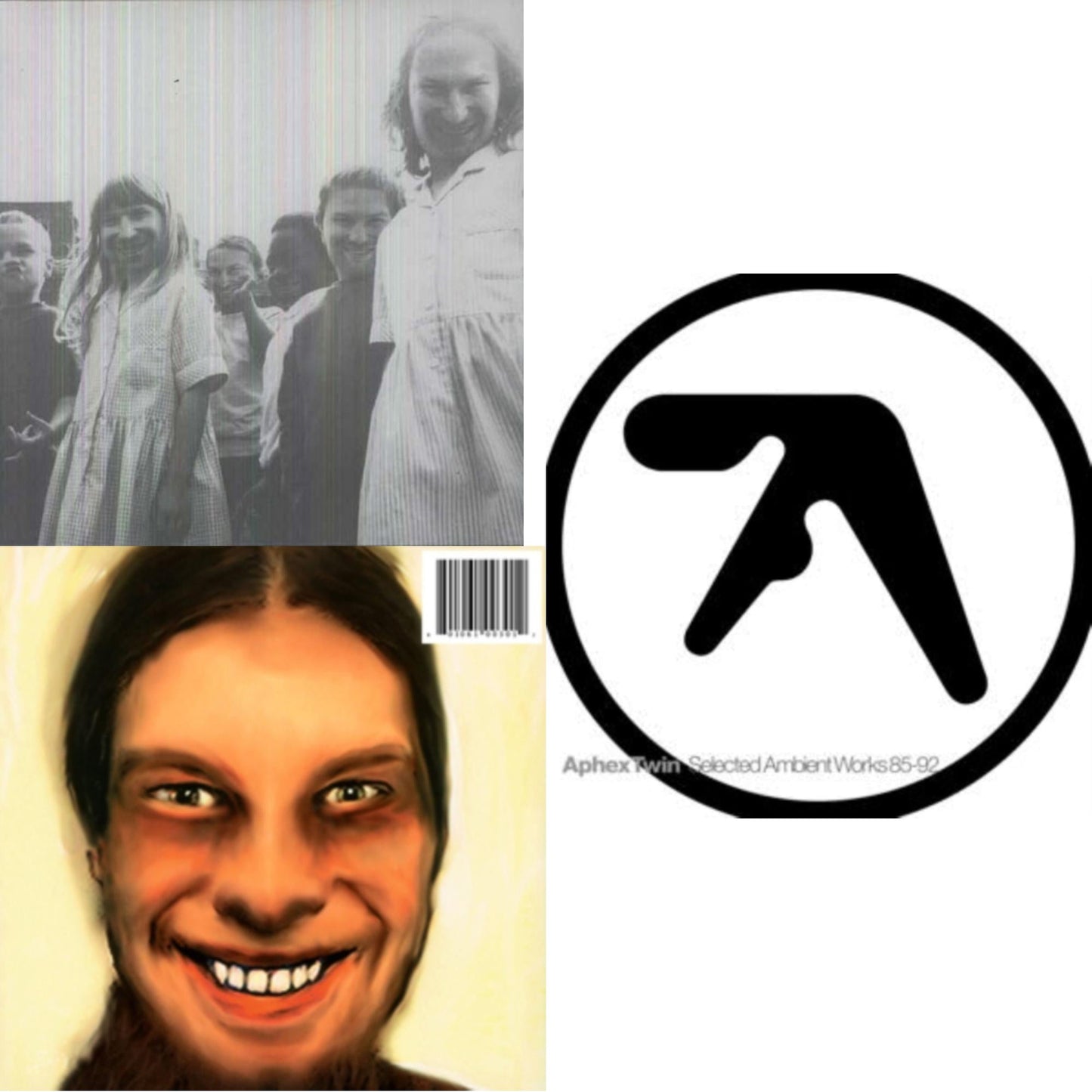 Aphex Twin - Come To Daddy & I Care Because You Do & Selected Ambient Works 85-92 - LP Vinyl Bundle