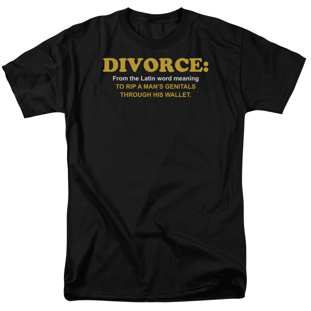 Divorce Mens T Shirt Black