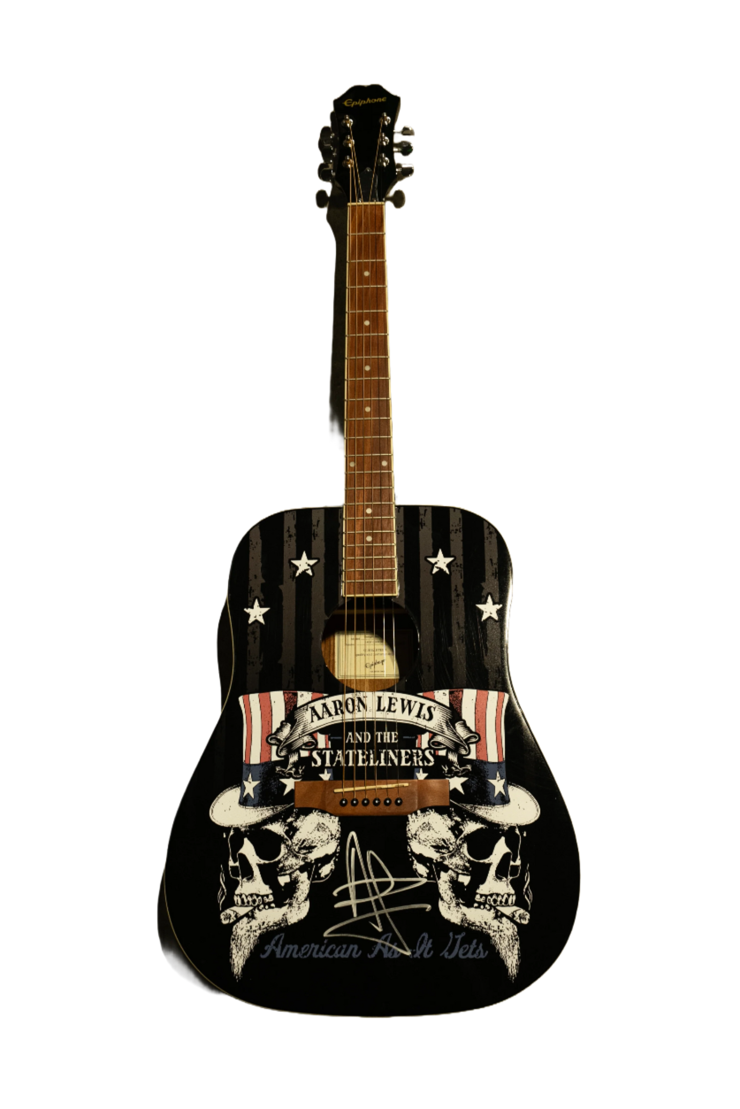 Aaron Lewis Autographed Epiphone Acoustic Guitar