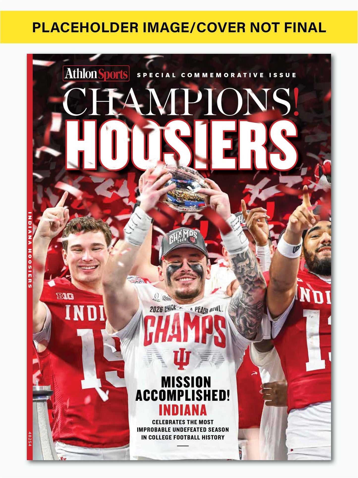 Preorder: Athlon Sports - Indiana Hoosiers 2026 NCAA Football Champions: Special Commemorative Issue, Celebrating The Most Improbable Undefeated Season In College Football History