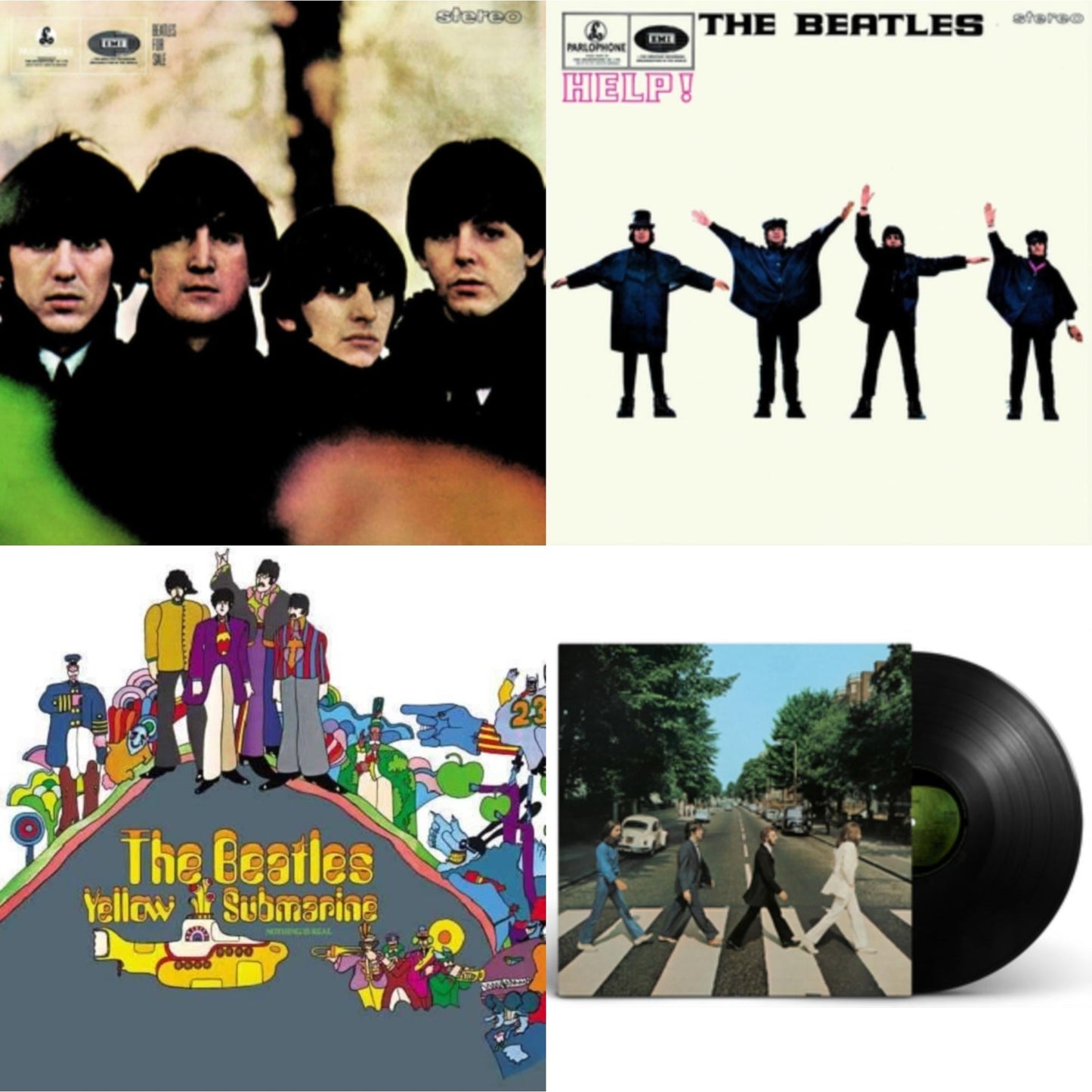 Beatles - Beatles For Sale & Help & Yellow Submarine & Abbey Road Anniversary - LP Vinyl Bundle