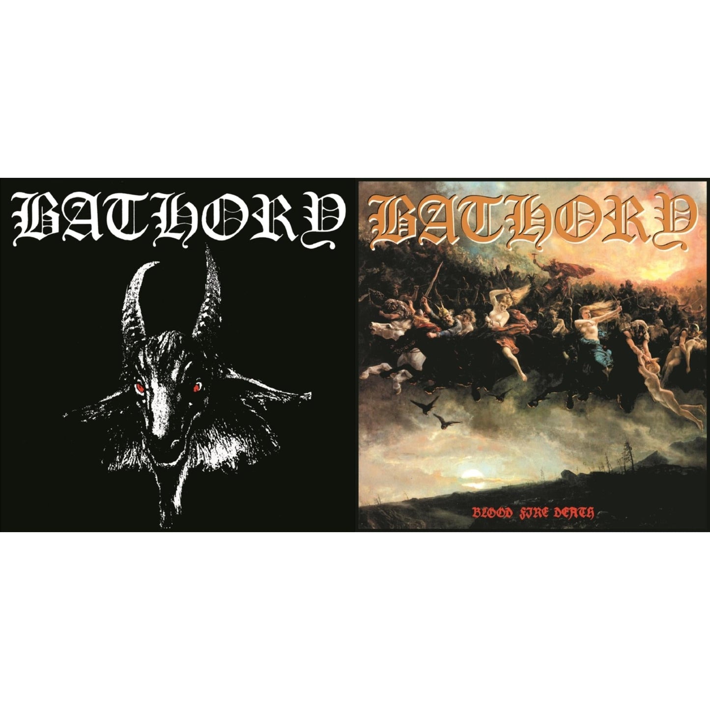Bathory - Bathory & Blood Fire Death (180Gm) - LP Vinyl Bundle