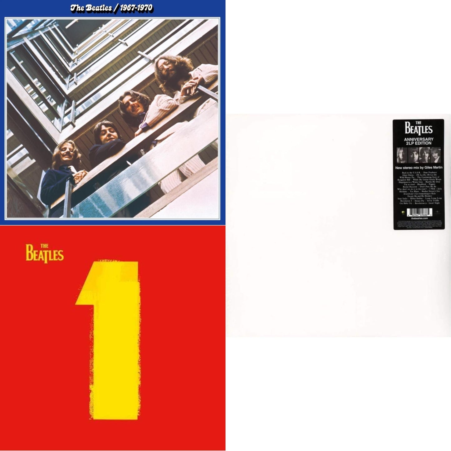 Beatles - Beatles 1967-1970 (2023 Edition) (Half-Speed) (3LP) & 1 (2015 Reissue) & Beatles (The White Album) (2 LP)