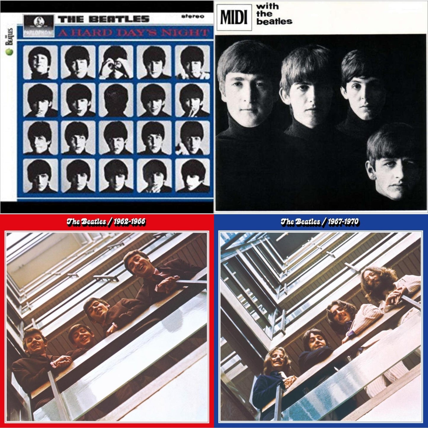 Beatles - Hard Day's Night & With The Beatles & Beatles 1962-1966 (2023 Edition) (Half-Speed) (3LP) & Beatles 1967-1970 (2023 Edition) (Half-Speed) (3LP)