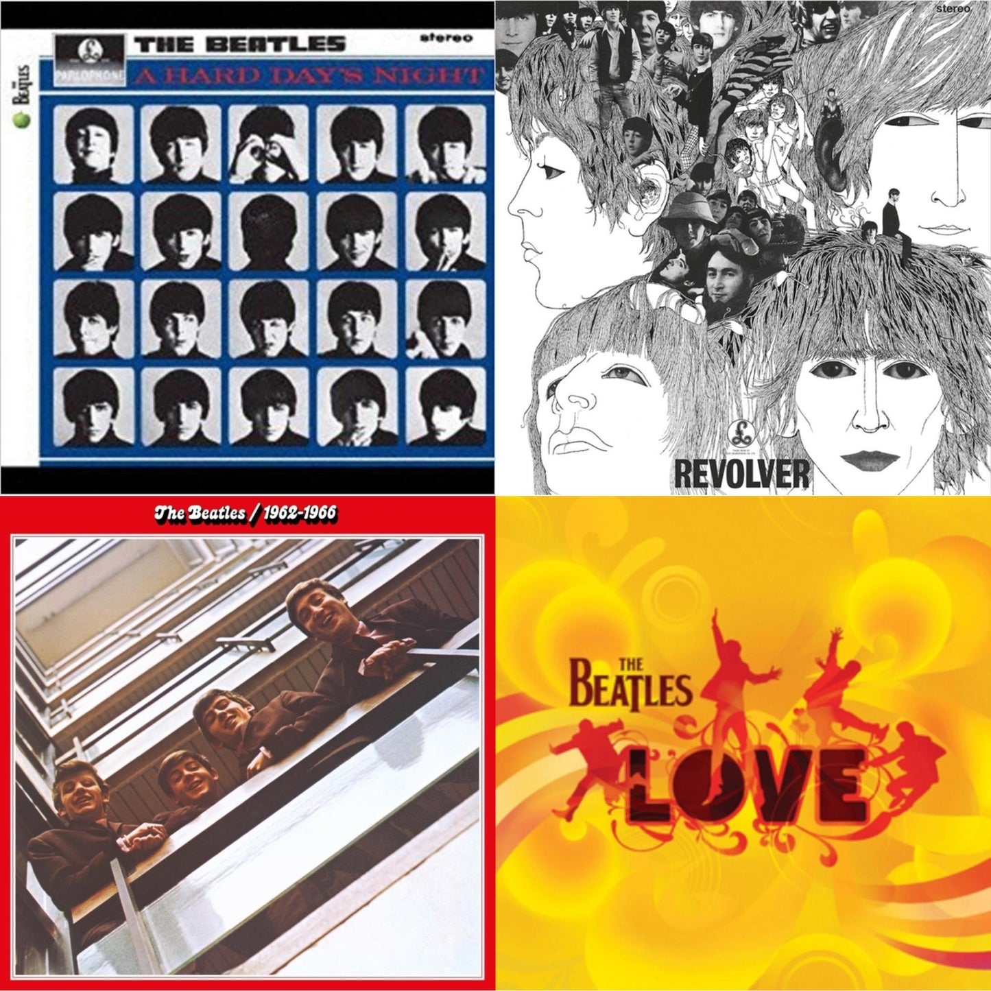 Beatles - Hard Day's Night & Revolver Special Edition & Beatles 1962-1966 (2023 Edition) (Half-Speed) (3LP) & Love
