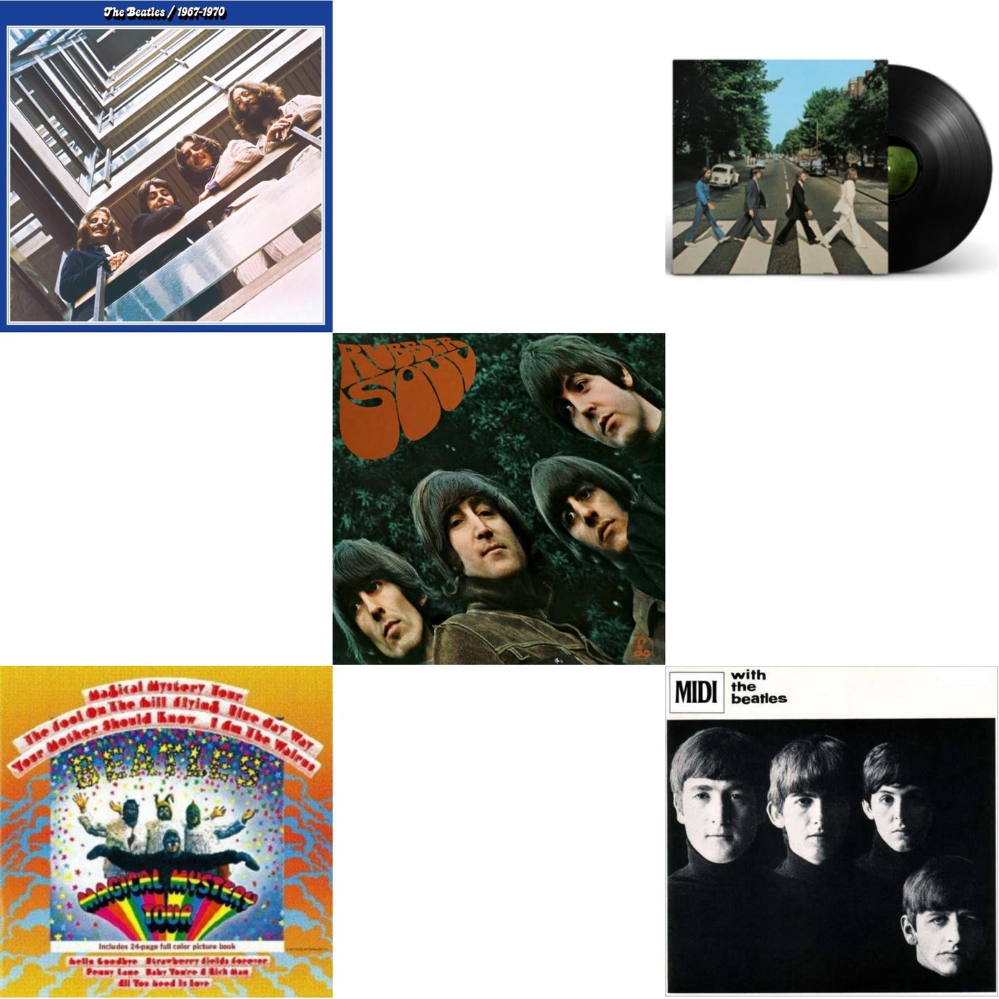 Beatles - Rubber Soul & With The Beatles & Magical Mystery Tour & Beatles 1967-1970 (2023 Edition) (Half-Speed) (3LP) & Abbey Road Anniversary