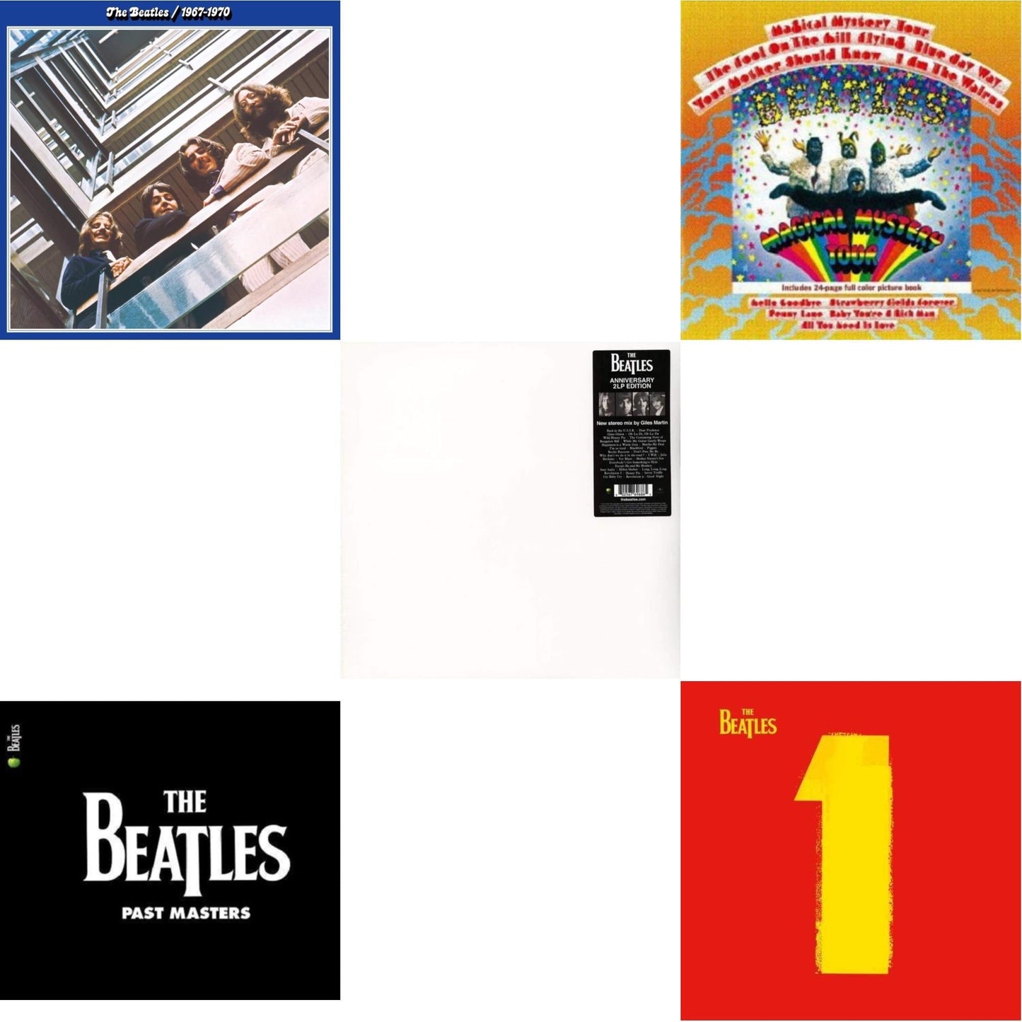 Beatles - Magical Mystery Tour & Past Masters 1 & 2 & Beatles 1967-1970 (2023 Edition) (Half-Speed) (3LP) & 1 (2015 Reissue) & Beatles (The White Album) (2LP)