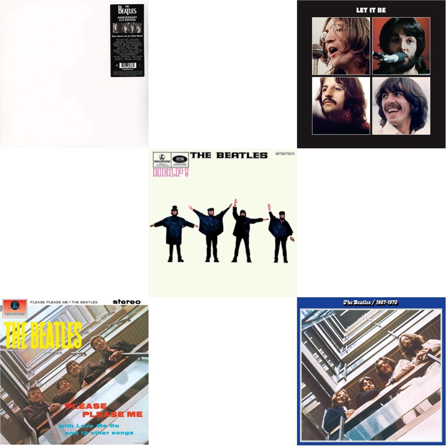 Beatles - Help & Please Please Me & Beatles 1967-1970 (2023 Edition) (Half-Speed) (3LP) & Let It Be Special Edition & Beatles (The White Album) (2LP)