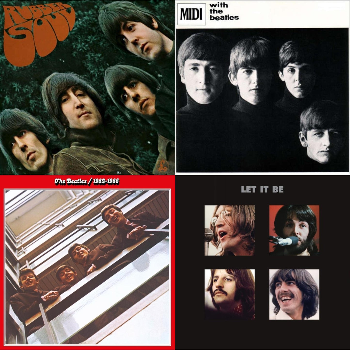 Beatles - Rubber Soul & With The Beatles & Beatles 1962-1966 (2023 Edition) (Half-Speed) (3LP) & Let It Be Special Edition (Super Deluxe/Slipbox/Book/4LP/12Inch Ep Box Set)