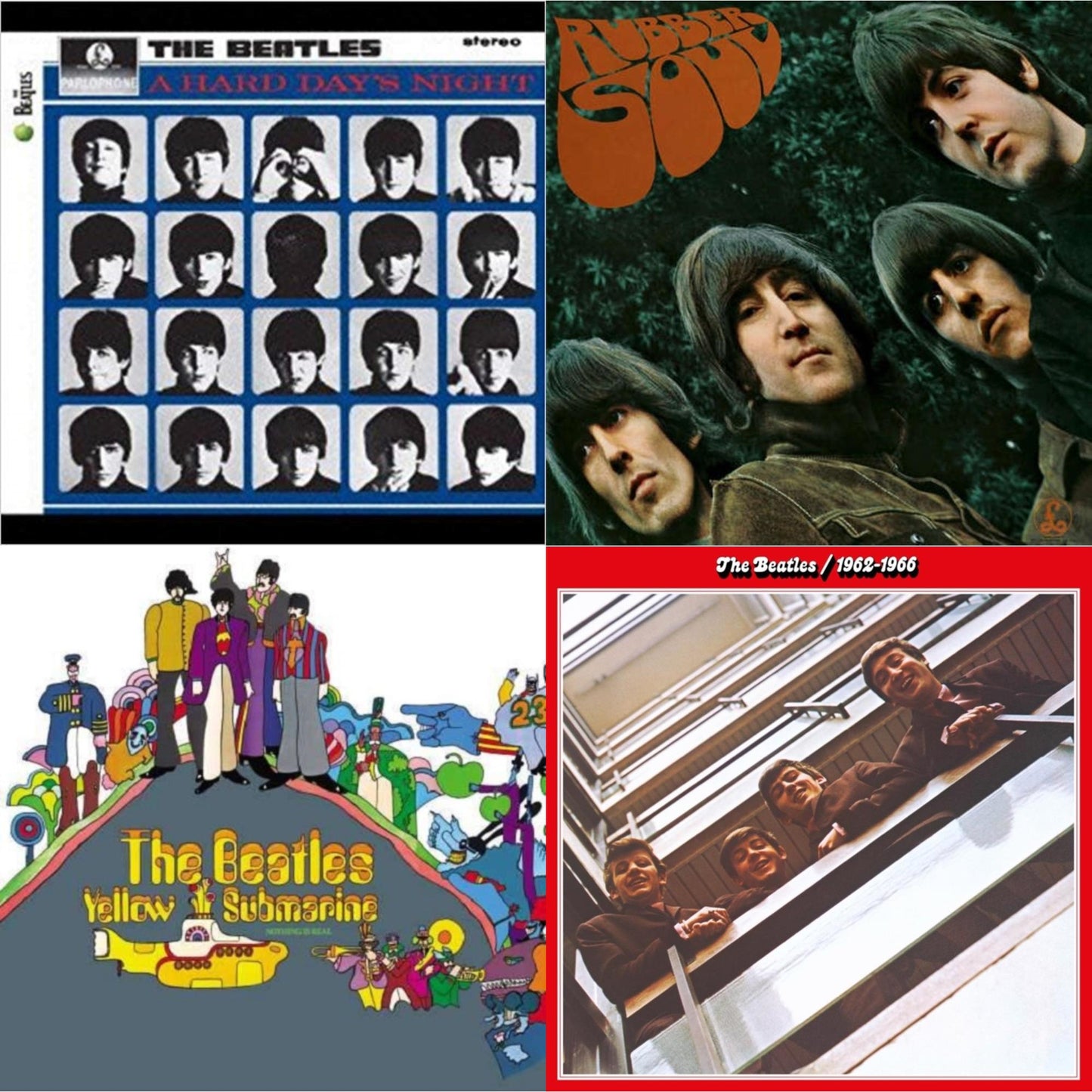 Beatles - Hard Day's Night & Rubber Soul & Yellow Submarine & Beatles 1962-1966 (2023 Edition) (Half-Speed) (3LP)
