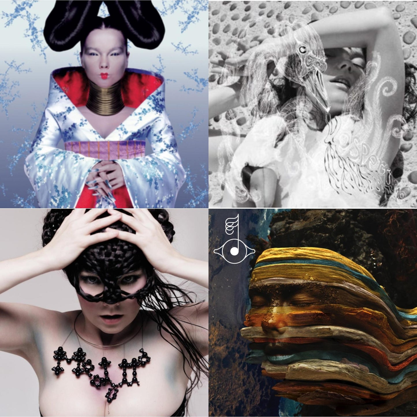 Bjork - Homogenic & Vespertine & Medulla & Bastards: Remix - LP Vinyl Bundle