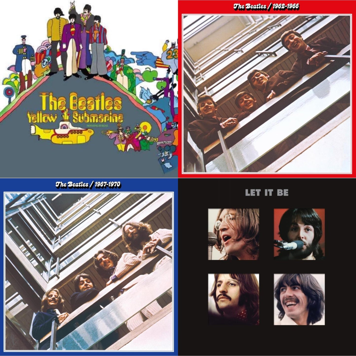 Beatles - Yellow Submarine & Beatles 1962-1966 (2023 Edition) (Half-Speed) (3LP) & Beatles 1967-1970 (2023 Edition) (Half-Speed) (3LP) & Let It Be Special Edition (Super Deluxe/Slipbox/Book/4LP/12Inch Ep Box Set)