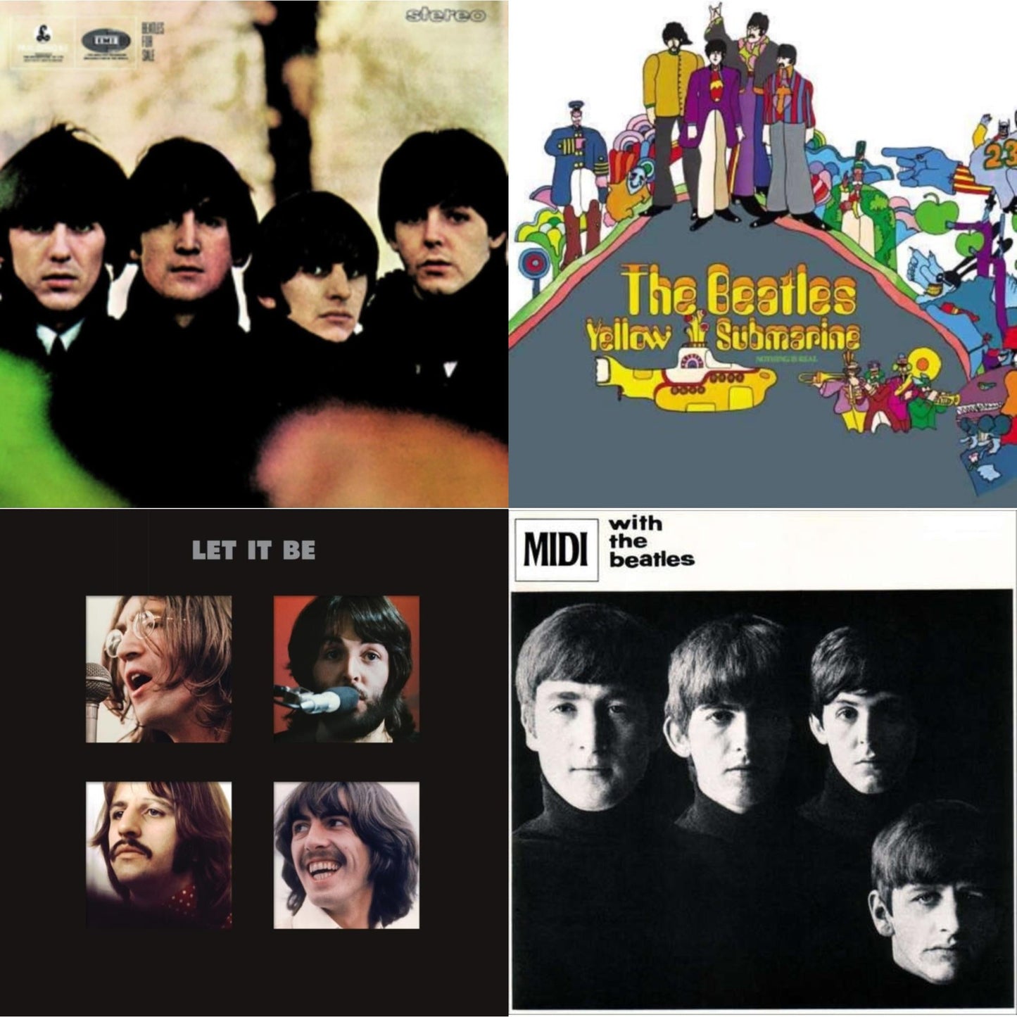 Beatles - Beatles For Sale & With The Beatles & Yellow Submarine & Let It Be Special Edition (Super Deluxe/Slipbox/Book/4LP/12Inch Ep Box Set)