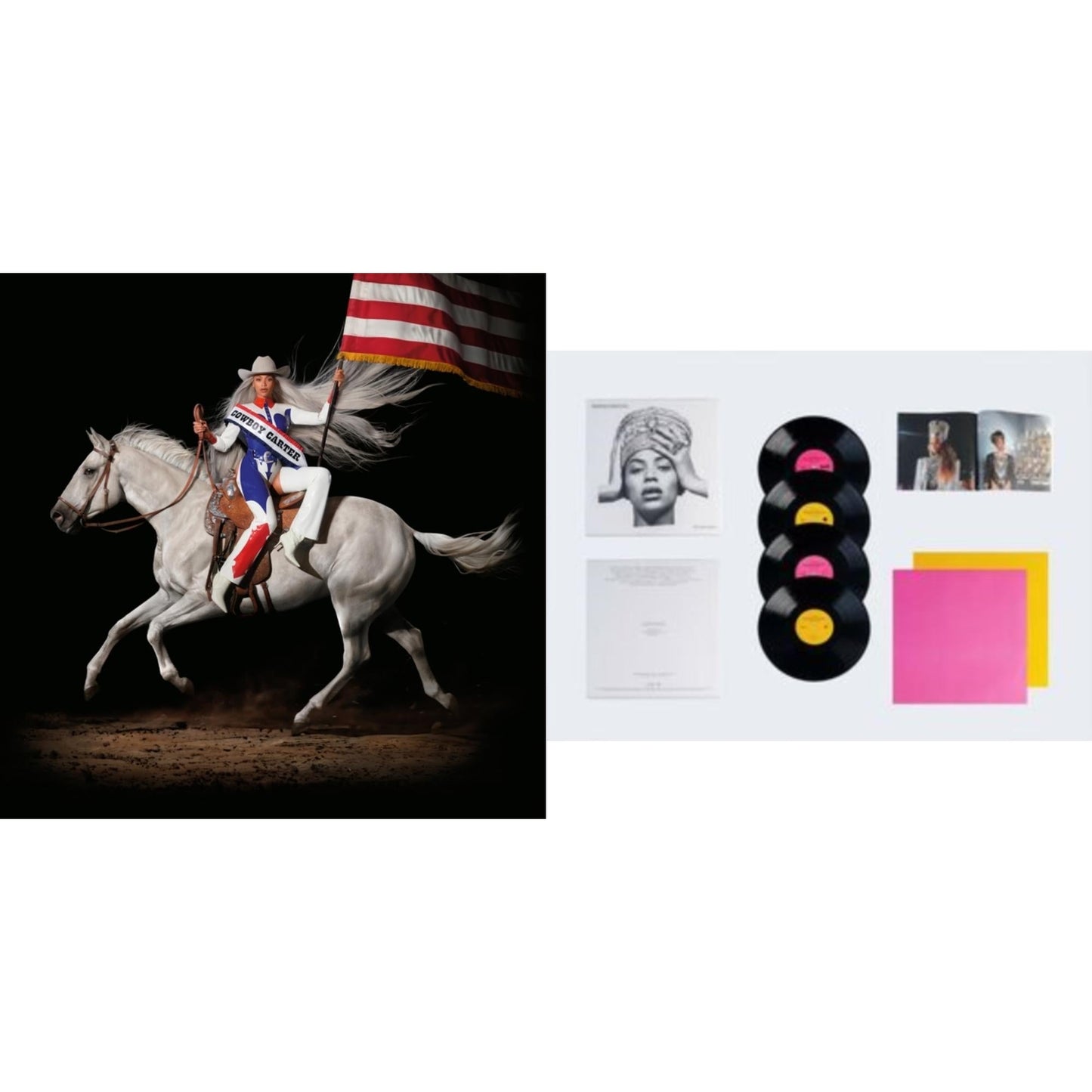 Beyonce - Cowboy Carter (X) (2LP/180G) & Homecoming: The Live Album (4LP/Slipcase Jacket/Booklet)