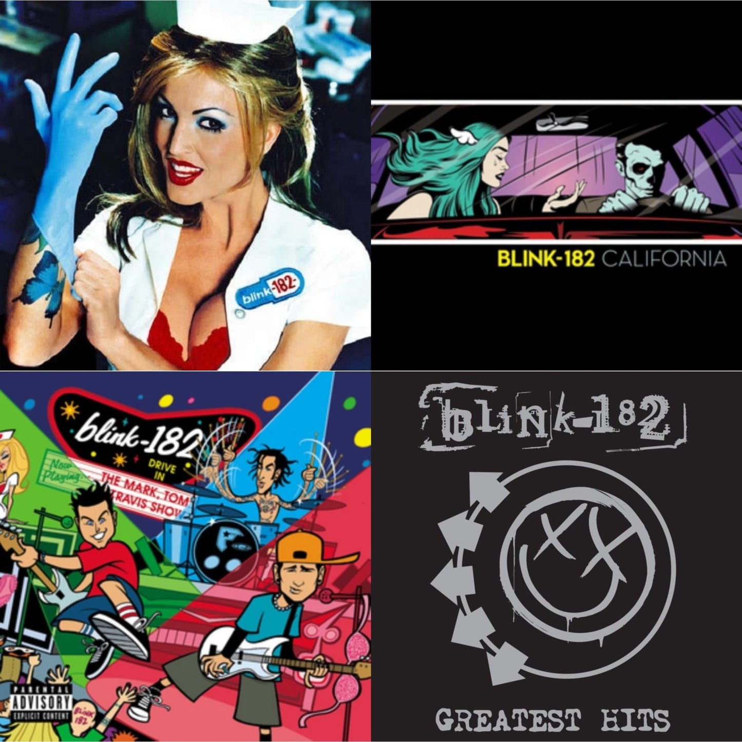 Blink-182 - Enema Of The State (X) & California (Deluxe/2LP/180G) & Mark Tom & Travis Show (Enema Strikes Back) & Greatest Hits (2LP)