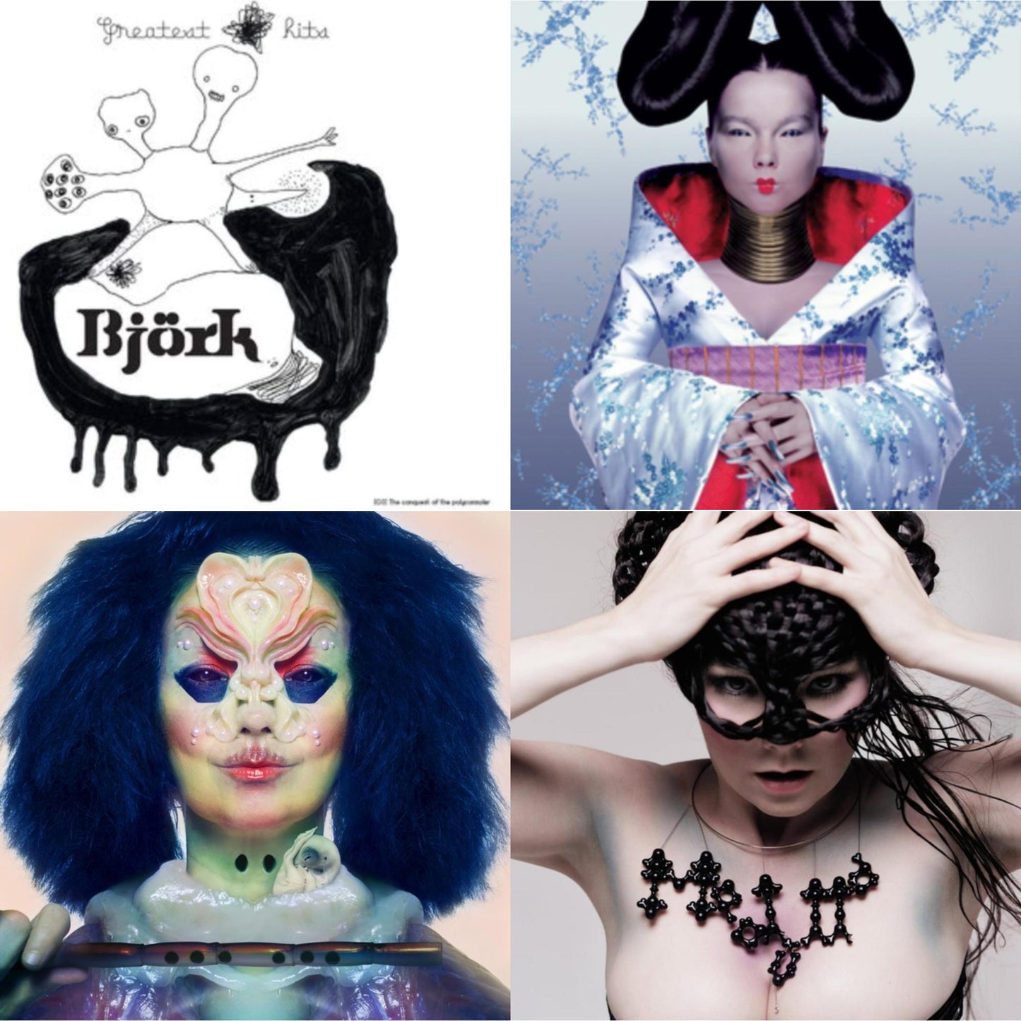 Bjork - Homogenic & Greatest Hits & Medulla & Utopia - LP Vinyl Bundle