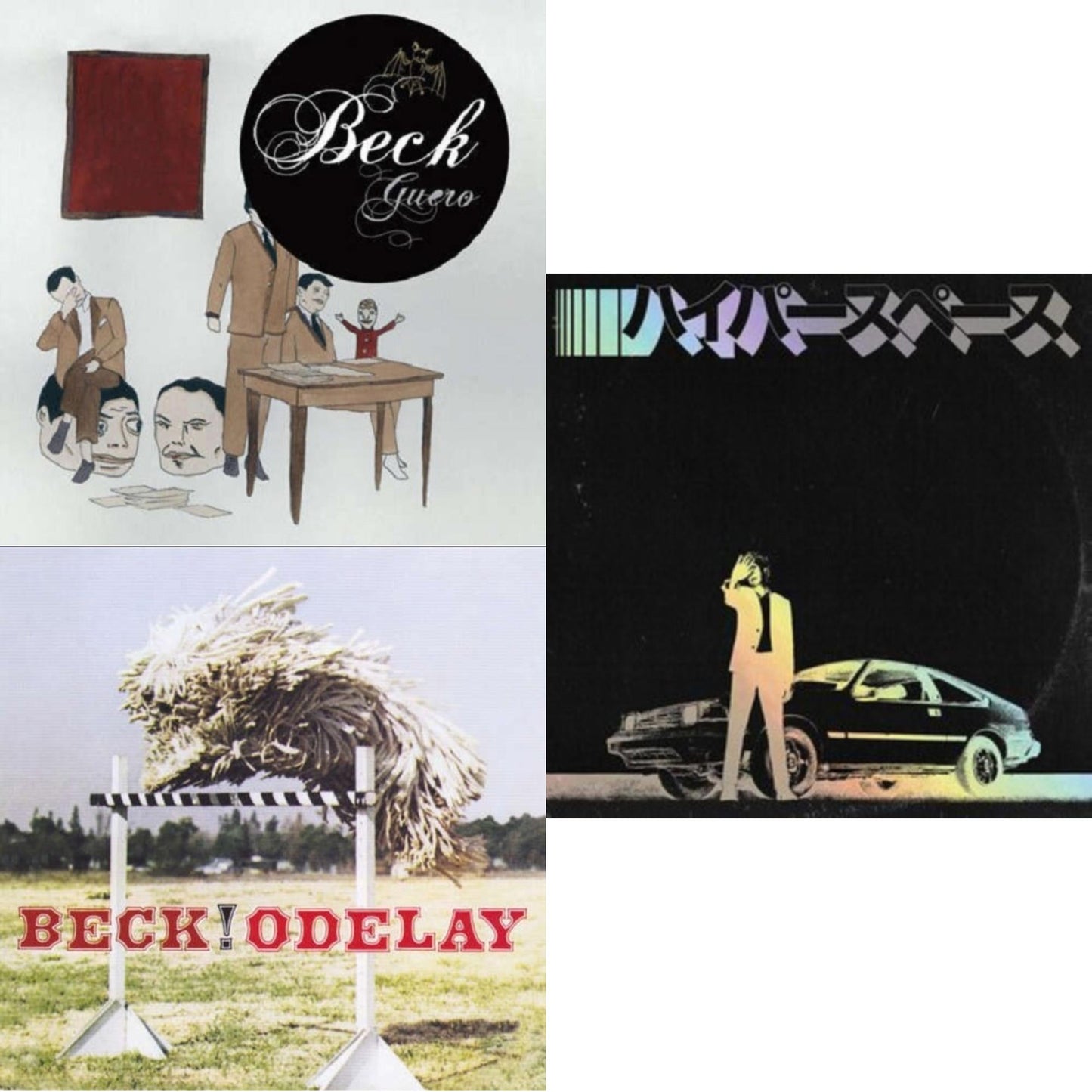 Beck - Hyperspace (2020 Deluxe Edition/Holographic Jacket/Booklet) & Odelay & Guero - LP Vinyl Bundle