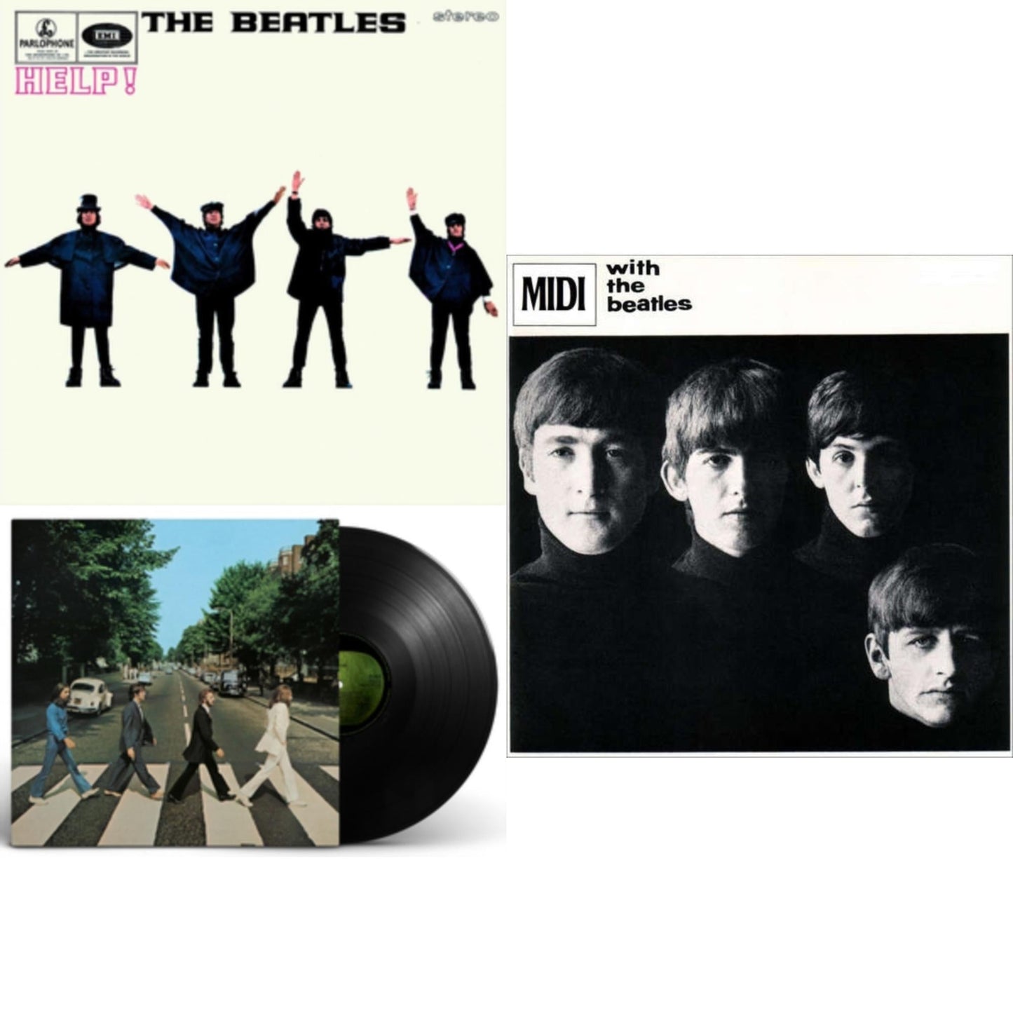 Beatles - Help & With The Beatles & Abbey Road Anniversary - LP Vinyl Bundle