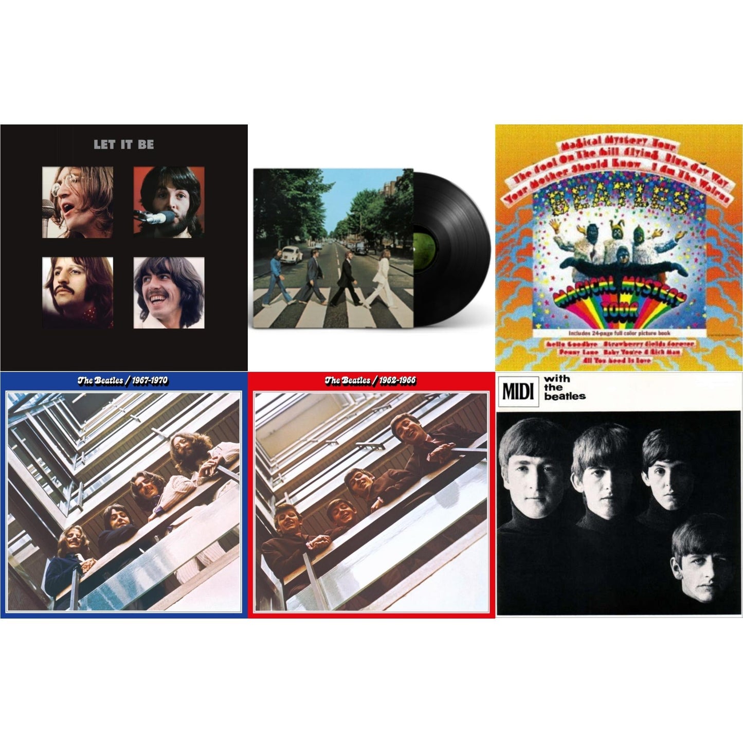 Beatles - With The Beatles & Magical Mystery Tour & Beatles 1962-1966 (2023 Edition) (Half-Speed) (3LP) & Beatles 1967-1970 (2023 Edition) (Half-Speed) (3LP) & Let It Be Special Edition (Super Deluxe/Slipbox/Book/4LP/12Inch Ep Box Set) & Abbey Road