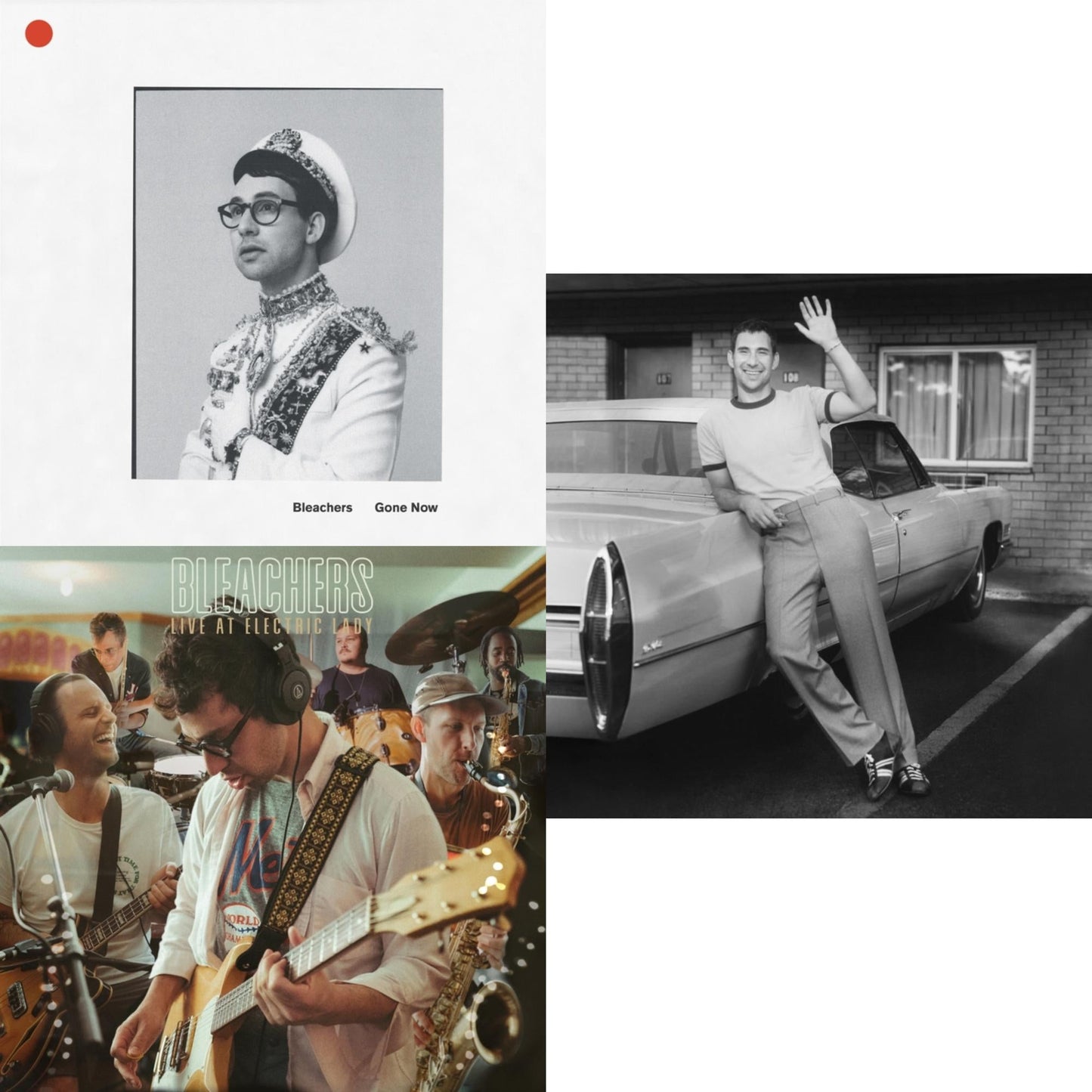 Bleachers - Gone Now (180G/Gold Palate LP Vinyl) & Live At Electric Lady (Fruit Punch Colored LP Vinyl/140G) & Bleachers (Clear Vinyl/2LP)