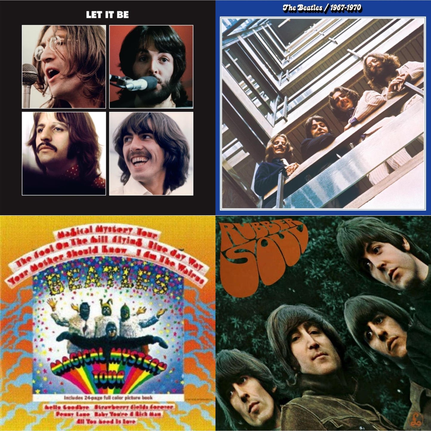 Beatles - Rubber Soul & Magical Mystery Tour & Beatles 1967-1970 (2023 Edition) (Half-Speed) (3LP) & Let It Be Special Edition