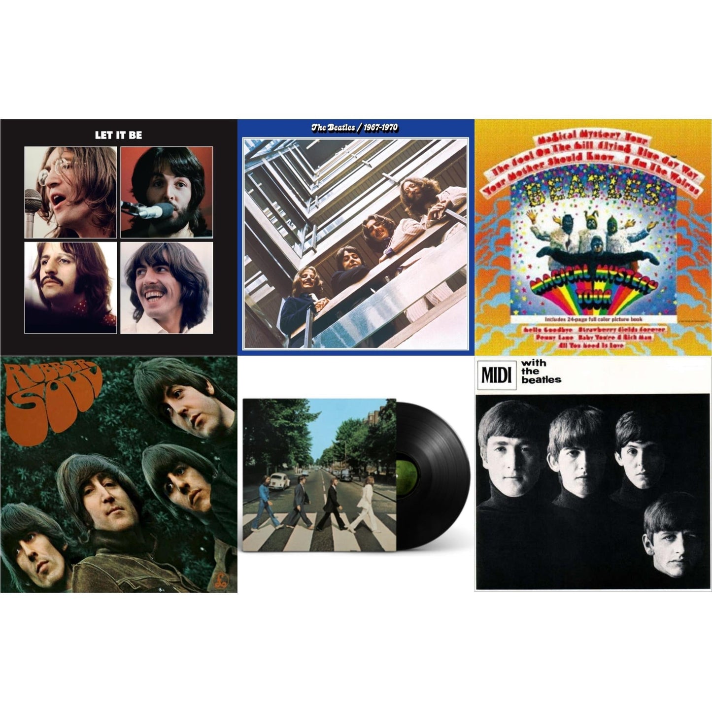 Beatles - Rubber Soul & With The Beatles & Magical Mystery Tour & Beatles 1967-1970 (2023 Edition) (Half-Speed) (3LP) & Let It Be Special Edition & Abbey Road Anniversary
