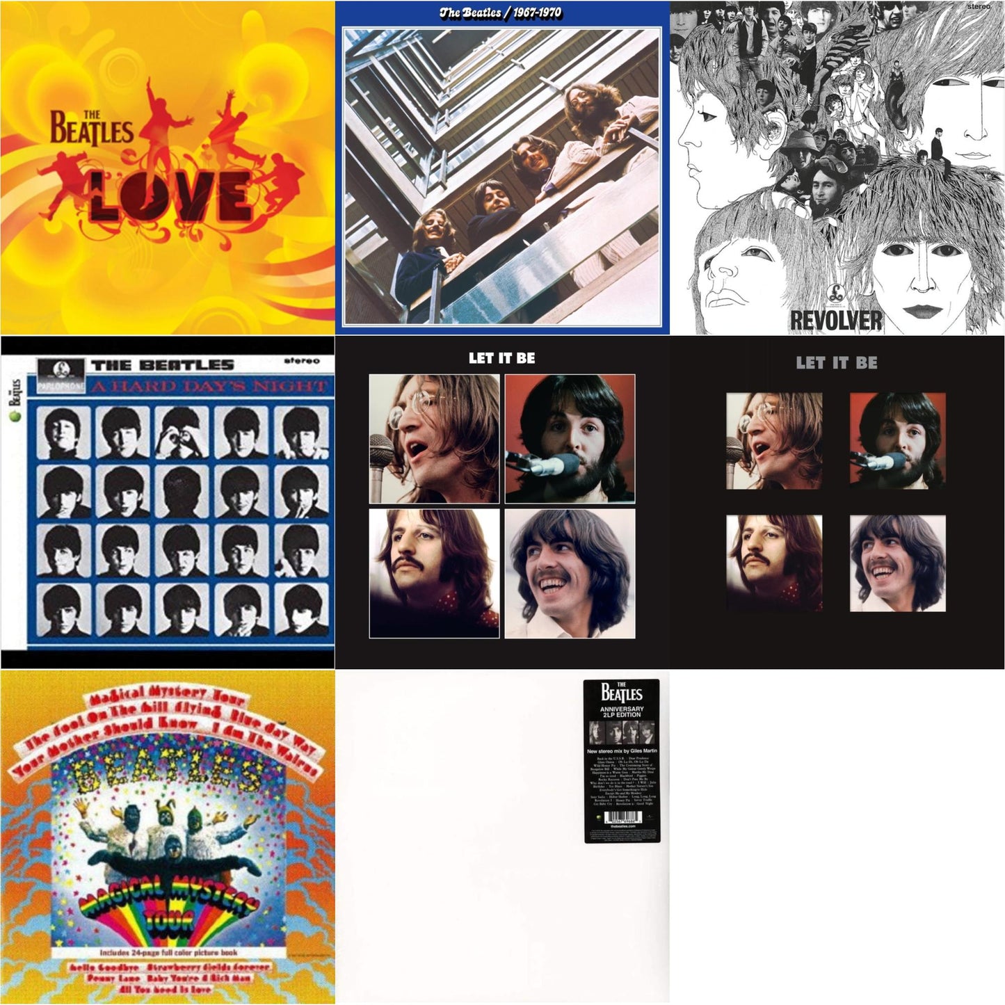 Beatles - Hard Day's Night & Magical Mystery Tour & Revolver Special Edition & Beatles 1967-1970 (2023 Edition) (Half-Speed) (3LP) & Let It Be Special Edition & Let It Be Special Edition (Super Deluxe/Slipbox/Book/4LP/12Inch Ep Box Set) & Love &