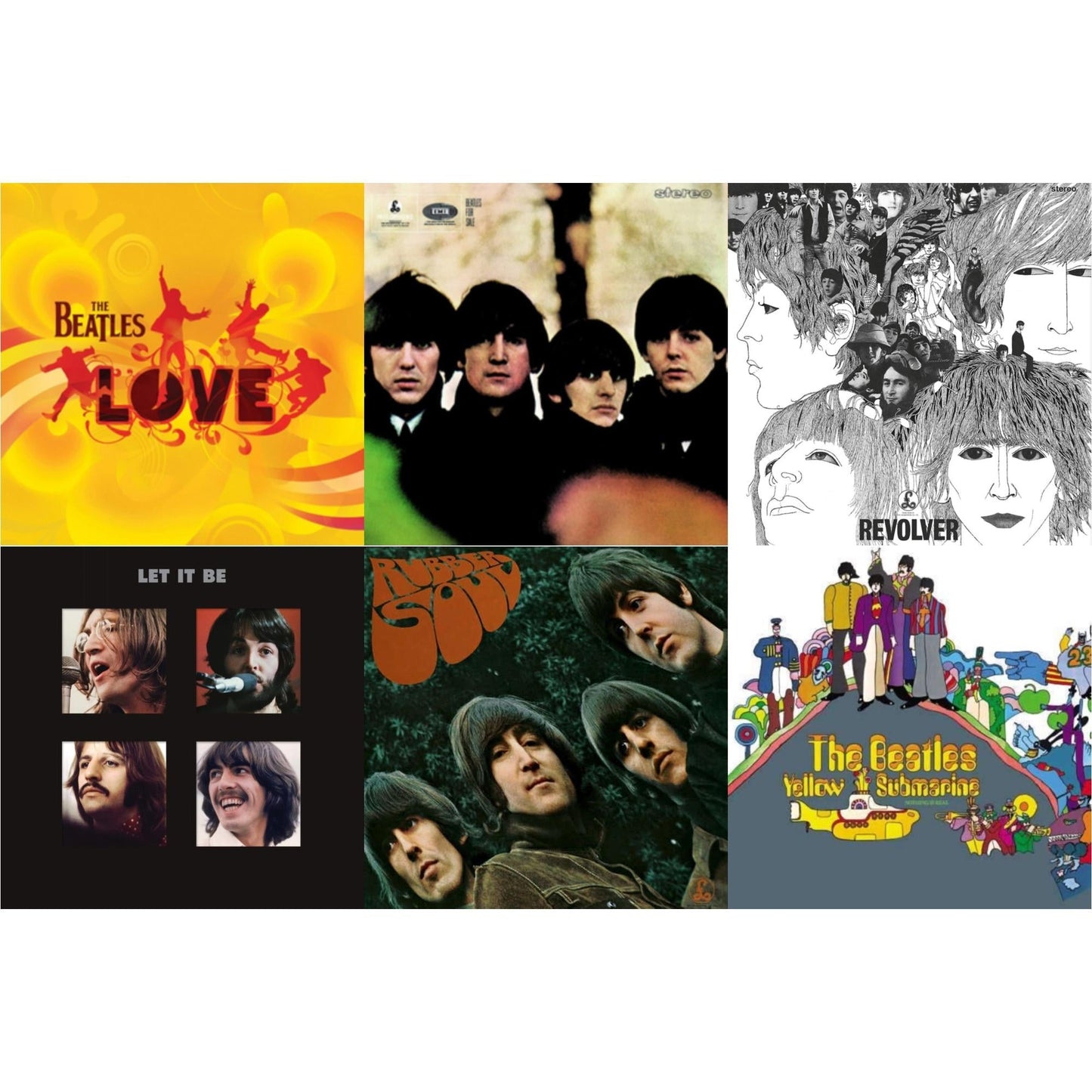 Beatles - Beatles For Sale & Rubber Soul & Yellow Submarine & Revolver Special Edition & Let It Be Special Edition (Super Deluxe/Slipbox/Book/4LP/12Inch Ep Box Set) & Love