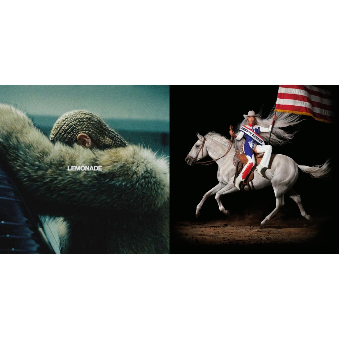 Beyonce - Lemonade (Limited 180G Yellow LP Vinyl/Dl Card Includes Audio & Video) & Cowboy Carter (X) (2LP/180G)