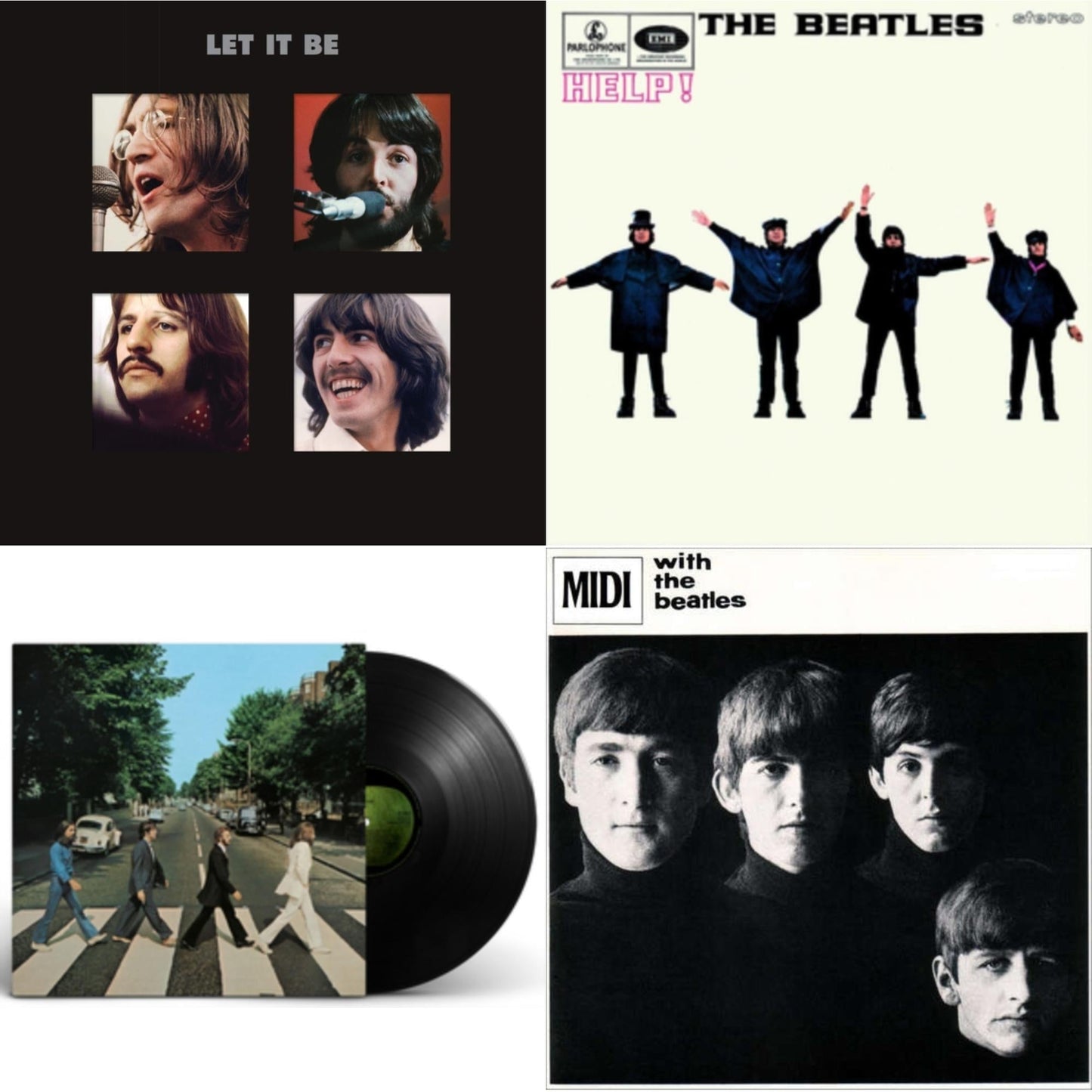 Beatles - Help & With The Beatles & Let It Be Special Edition (Super Deluxe/Slipbox/Book/4LP/12Inch Ep Box Set) & Abbey Road Anniversary