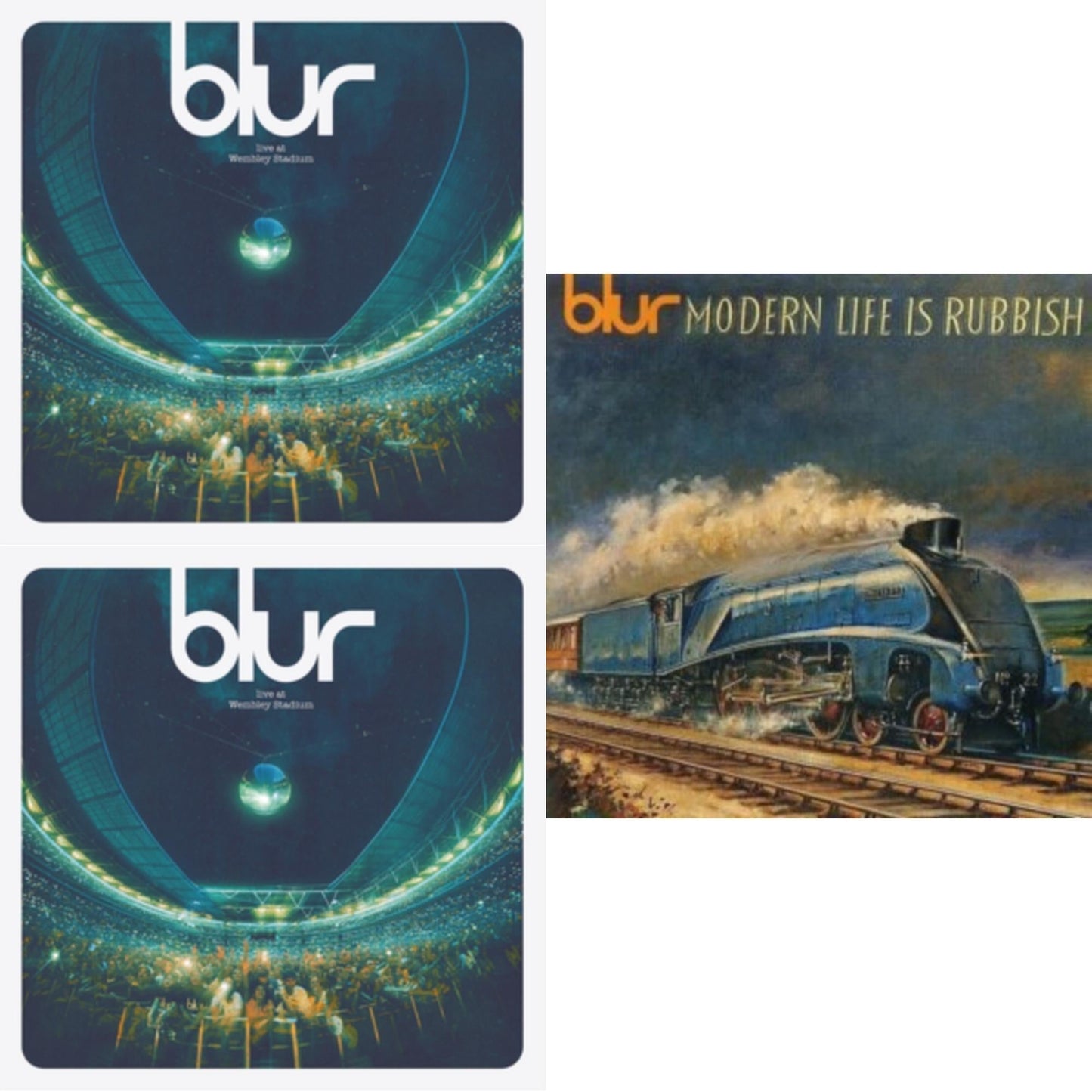 Blur - Modern Life Is Rubbish (30Th Anniversary) (National Album Day/Limited/2LP/Orange Vinyl) & Live At Wembley Stadium (2LP) & Live At Wembley Stadium (3LP)