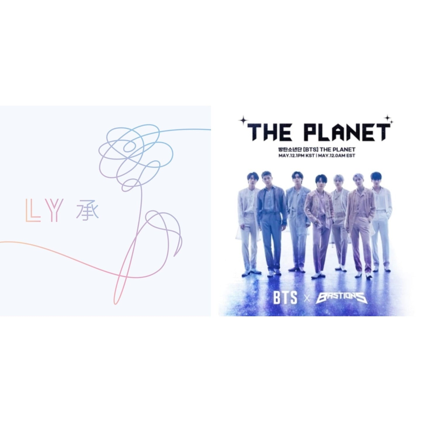 Bts - Planet (Bastions Ost) & Love Yourself: Her (4 Different Versions In Photobook) - CD Bundle