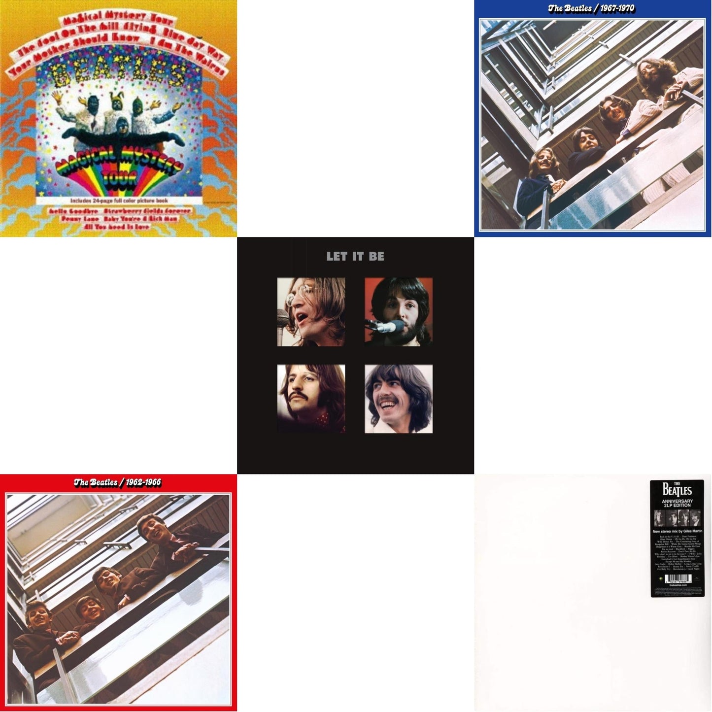 Beatles - Magical Mystery Tour & Beatles 1962-1966 (2023 Edition) (Half-Speed) (3LP) & Beatles 1967-1970 (2023 Edition) (Half-Speed) (3LP) & Let It Be Special Edition (Super Deluxe/Slipbox/Book/4LP/12Inch Ep Box Set) & Beatles (The White Album) (2LP)