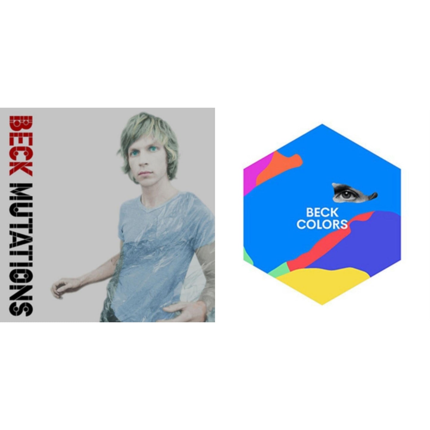 Beck - Mutations (LP/7 Inch) & Colors (Red Vinyl/45 RPM/Customizable Cover Transparencies/24 Page Booklet/Deluxe 2LP)