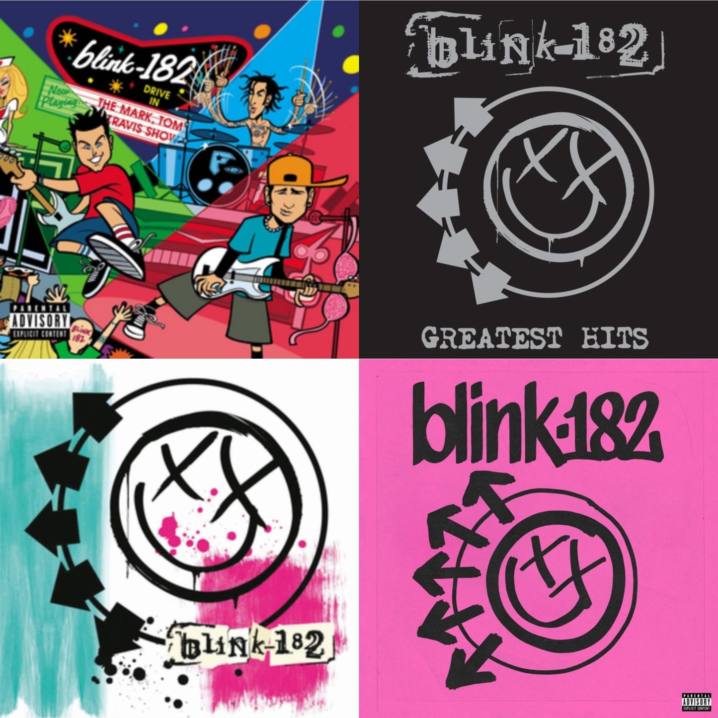 Blink-182 - One More Time… (X) & Greatest Hits (2LP) & Mark Tom & Travis Show (Enema Strikes Back) & Blink-182
