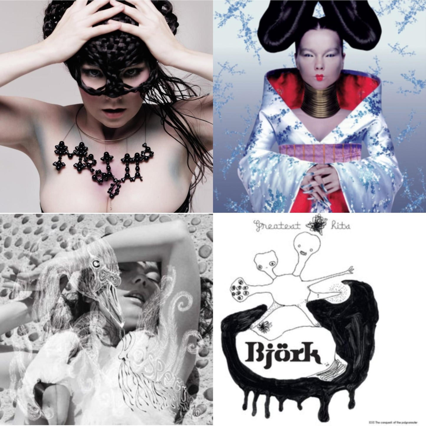 Bjork - Homogenic & Vespertine & Greatest Hits & Medulla - LP Vinyl Bundle