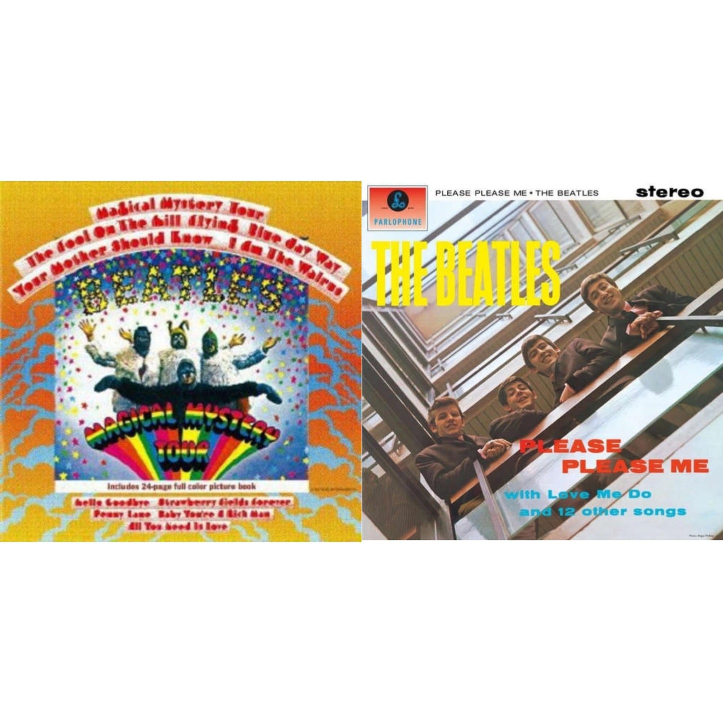 Beatles - Please Please Me & Magical Mystery Tour - LP Vinyl Bundle