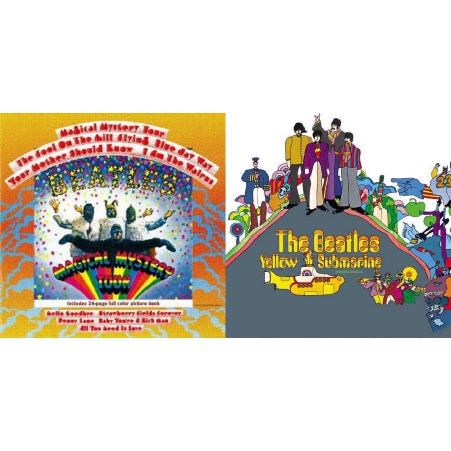 Beatles - Magical Mystery Tour & Yellow Submarine - LP Vinyl Bundle