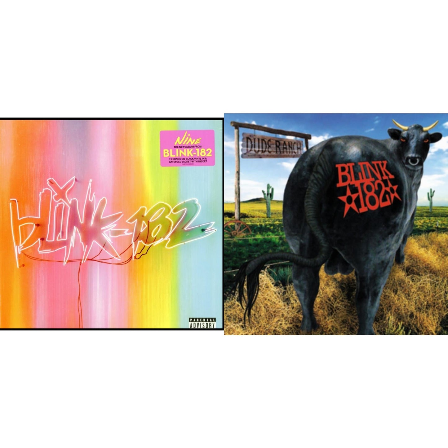 Blink-182 - Nine (140G) & Dude Ranch - LP Vinyl Bundle
