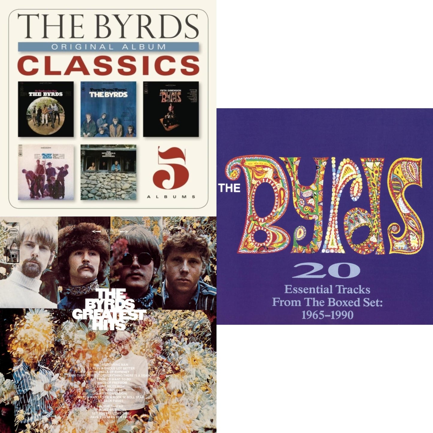 Byrds - Original Album Classics & Greatest Hits & 20 Essential Tracks From The Box Set: 1965 - 1990 - CD Bundle