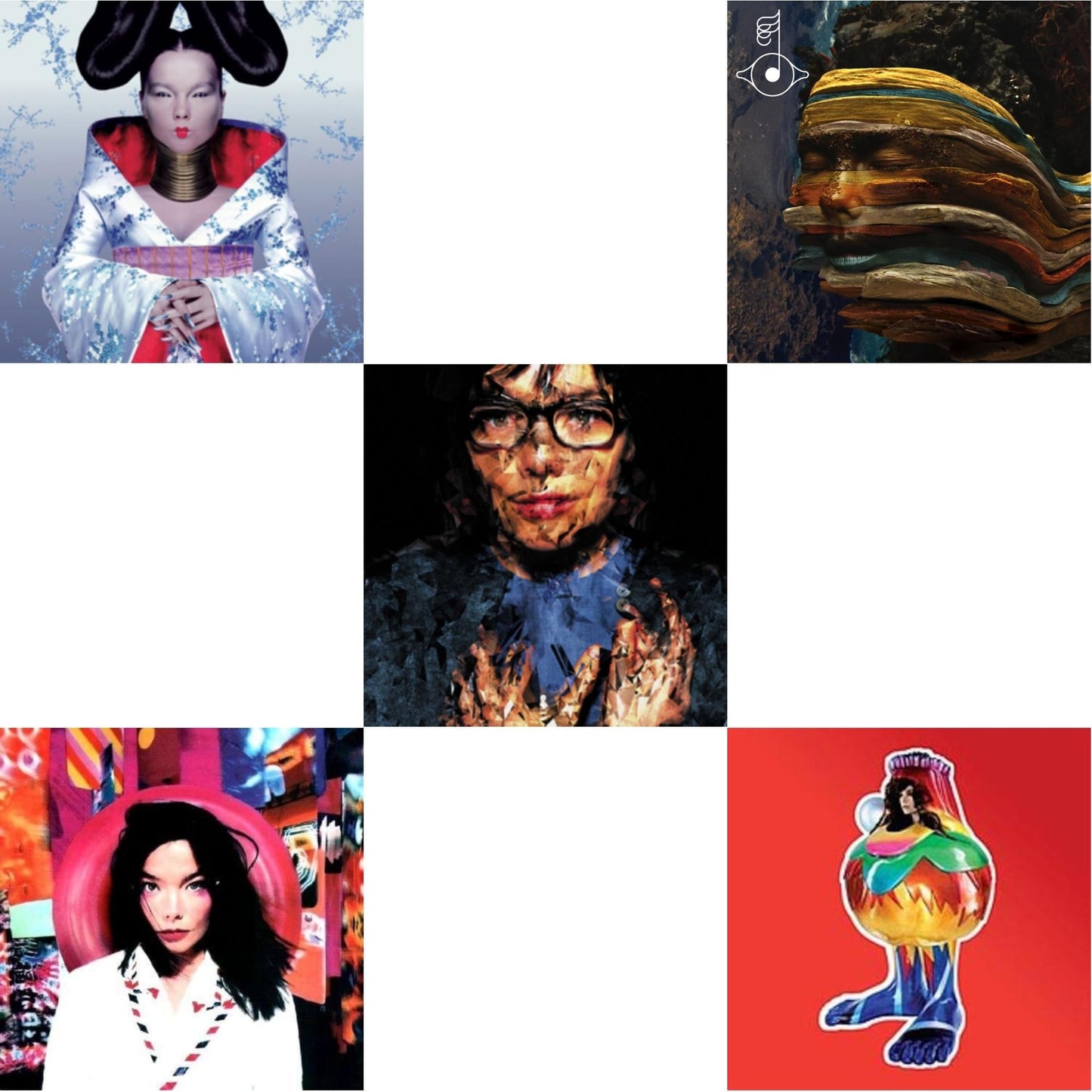 Bjork - Homogenic & Post & Selma Songs & Bastards: Remix & Volta - LP Vinyl Bundle
