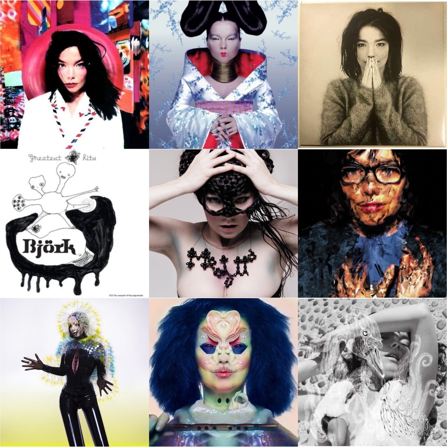 Bjork - Post & Homogenic & Debut & Greatest Hits & Medulla & Selma Songs & Vulnicura & Utopia & Vespertine - LP Vinyl Bundle