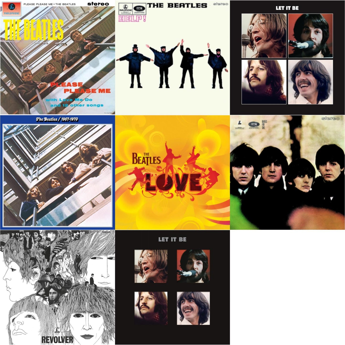 Beatles - Beatles For Sale & Help & Please Please Me & Revolver Special Edition & Beatles 1967-1970 (2023 Edition) (Half-Speed) (3LP) & Let It Be Special Edition & Let It Be Special Edition (Super Deluxe/Slipbox/Book/4LP/12Inch Ep Box Set) & Love