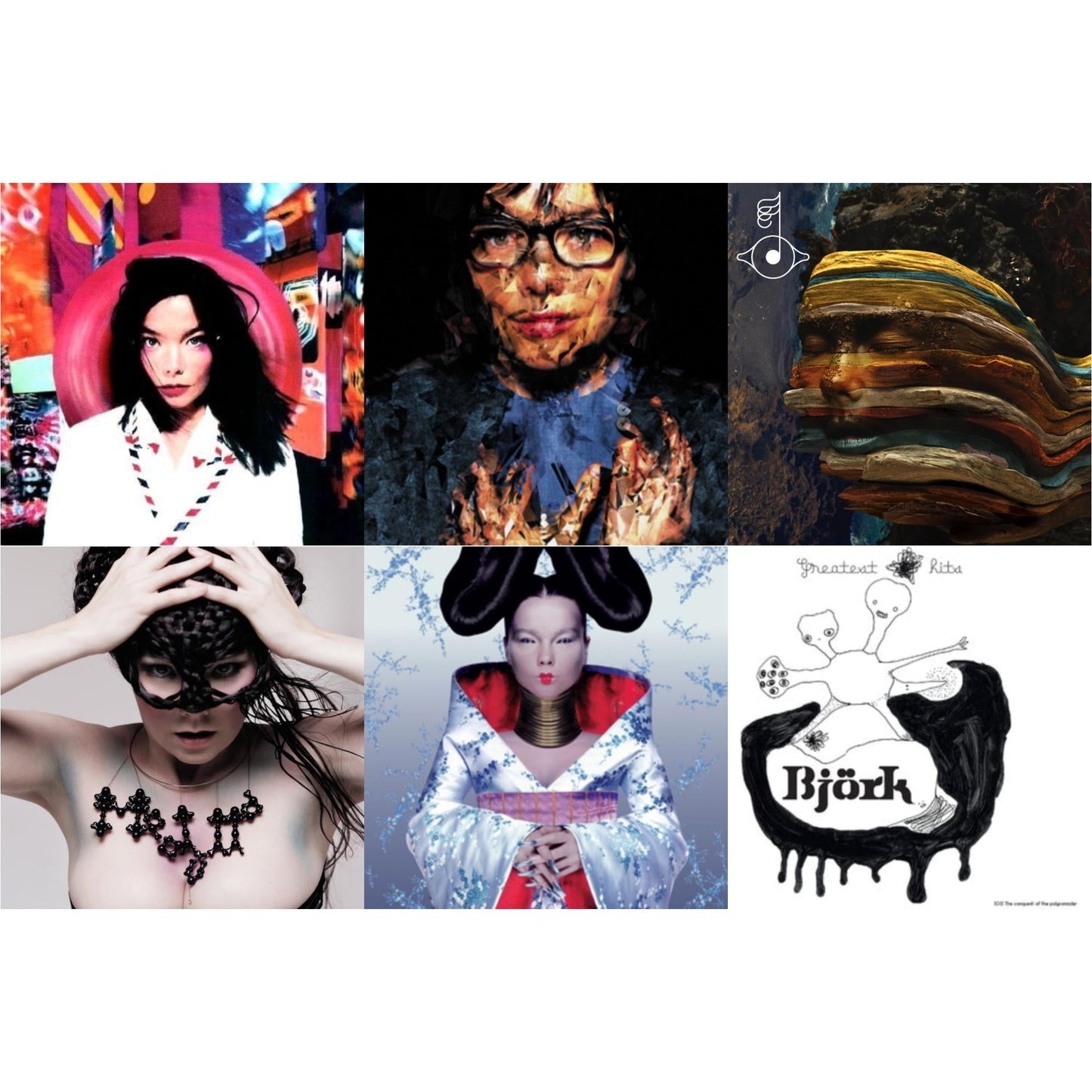 Bjork - Homogenic & Post & Greatest Hits & Medulla & Selma Songs & Bastards: Remix - LP Vinyl Bundle