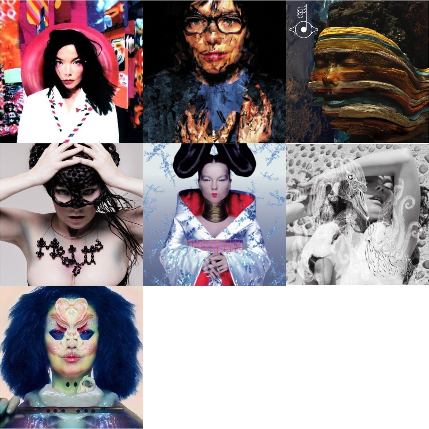Bjork - Homogenic & Post & Vespertine & Medulla & Utopia & Selma Songs & Bastards: Remix - LP Vinyl Bundle
